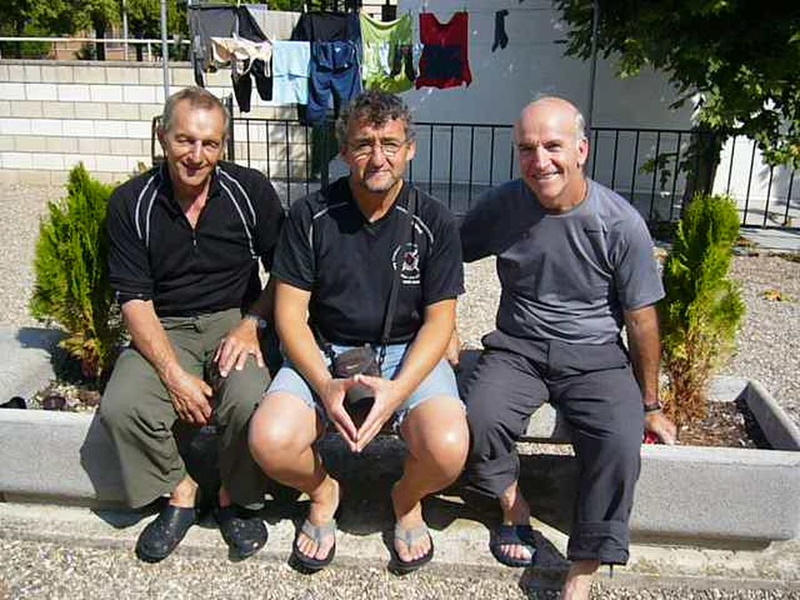 TV Camino continue, ici avec deux Québécois, Raymond (à gauche) et Robert - 050.JPG 050.JPG